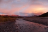 Traumhafte Abendstimmung am Teklanika River