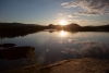 Sonnenuntergang am See Fálesjávrre