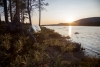 Traumhafte Abendstimmung am See Vuossejávrre
