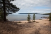 Ein weiterer Sandstrand am See Vuolvojaure