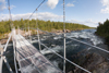 Von einer Brücke an ist ein ca. ein Kilometer langer Landgang auf dem Kungsleden erforderlich