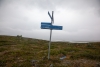 Wegen starkem Gegenwind entschieden wir uns für die Wanderstrecke über einen kleinen Berg...